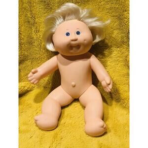 1982 Cabbage Patch Kids Splashin’ Kids HM20 Girl Bath Doll Blonde W Blue Eyes